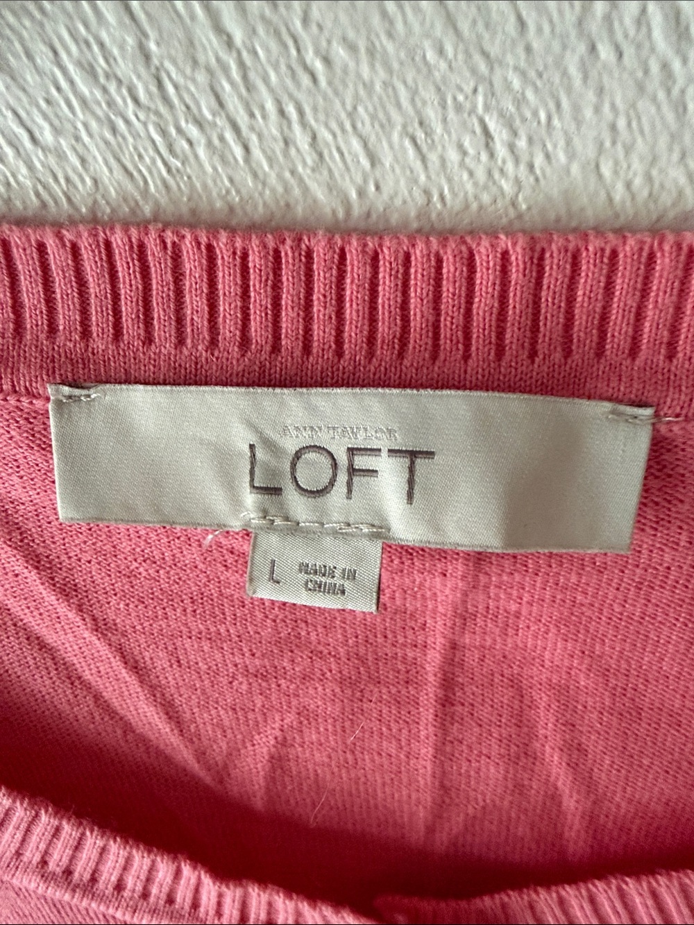 LOFT Coral Pink Short-Sleeve Button-Front Cardigan - Picture 2 of 4